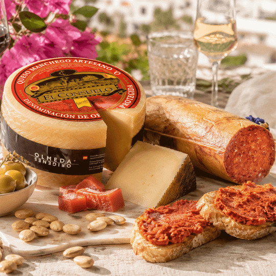 Casalba & Olmeda Orígenes Manchego DOP & Sobrasada Ibérico Bellota Set 2000 g - Bild 1