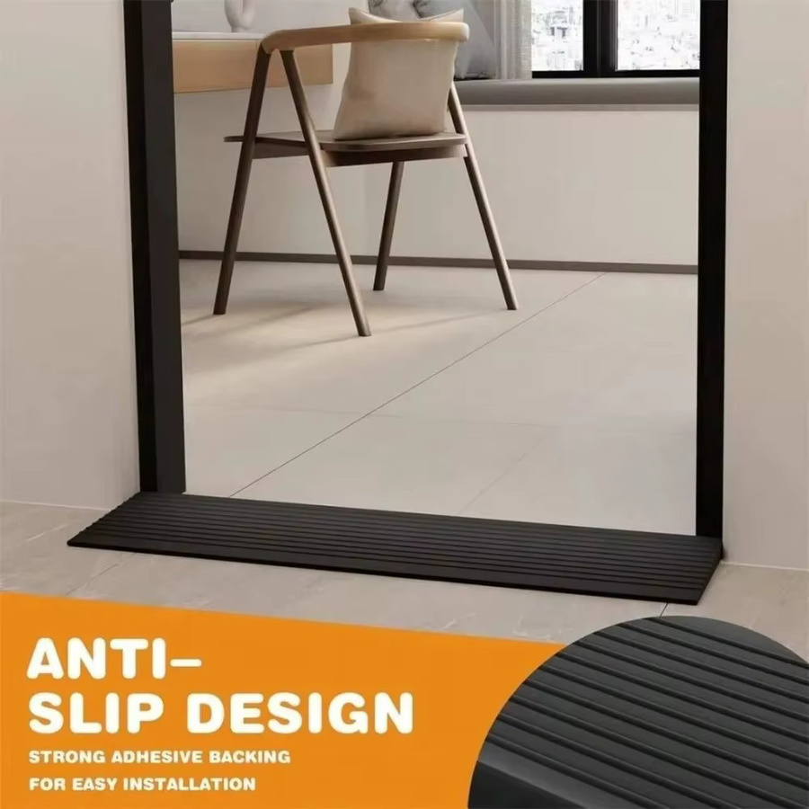 Selbstklebende PVC Schrittrampe mit Streifen als rutschfeste Klettermatte und Türschwelle, Breite: 7,5 cm, Länge: 90 cm - Bild 5
