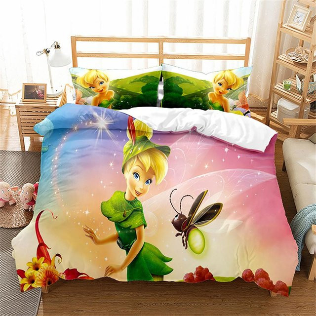 Flylo Bettwäsche-Set T-Tinker B-Bell mit 3D-Steppdecke und Kissenbezügen, Mehrfarbig, Breite: 70 cm, Länge: 133 cm - Bild 1