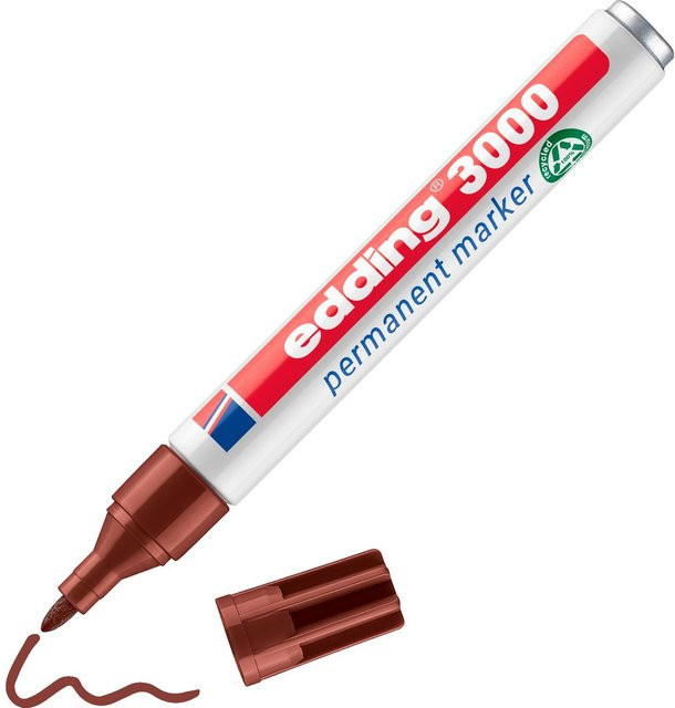 edding 3000 Permanent-Marker in Braun - Bild 1