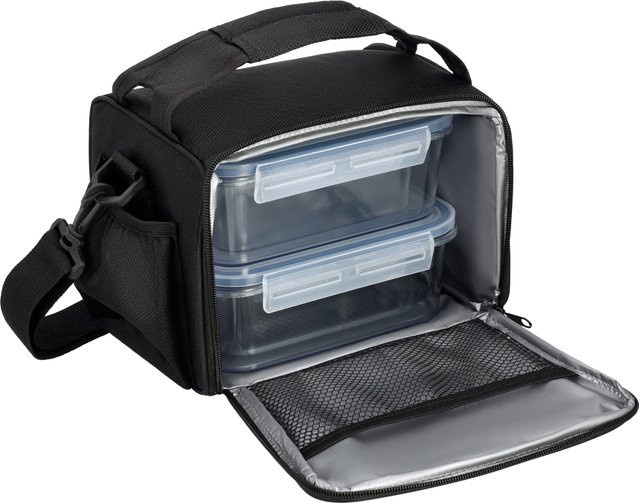 SILVERCREST Kühltasche mit 4 Frischhaltedosen in Schwarz, isoliert und auslaufsicher - Bild 1