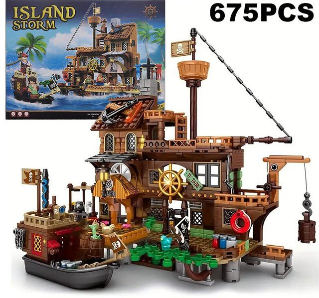 Yiran toy Pirateninsel Festung Schloss, Konstruktionsbausteine, ab 6 Jahren - Bild 1