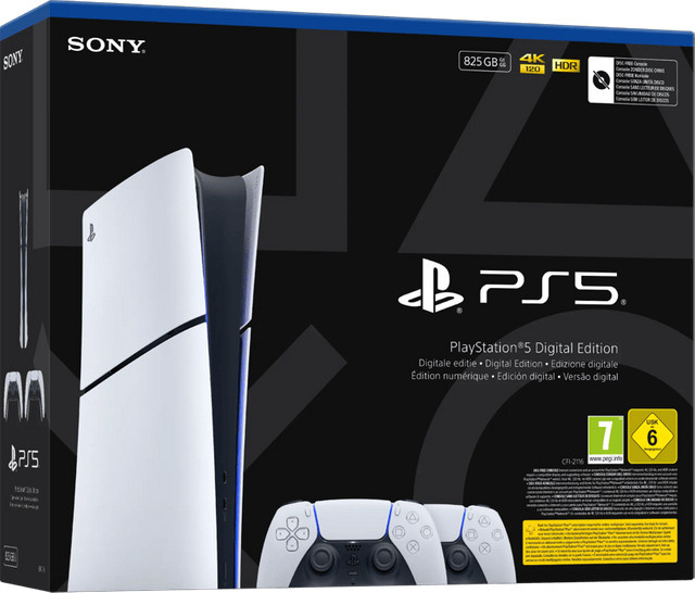 Sony PlayStation 5 Slim Digital Edition in Weiß inklusive zusätzlichem Controller - Bild 1