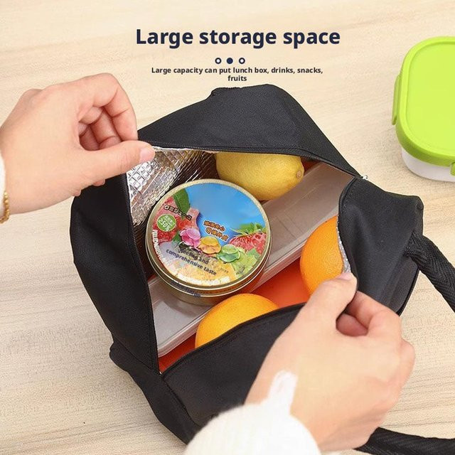 Isolierte Lunch-Tasche aus Stoff und Aluminium für deine Mahlzeiten - Bild 1