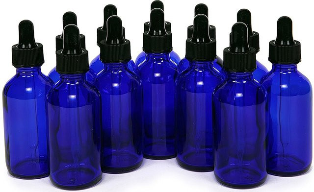 FIGHTYU Tropfflaschen aus blauem Glas, 12 Stück, 5 ml, Unisex - Bild 1
