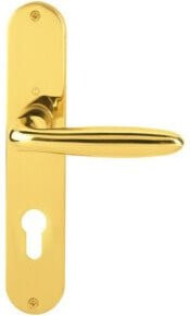 Hoppe Langschildgarnitur Verona M151/302 MS F71 PZ 72mm in Gold - Bild 1