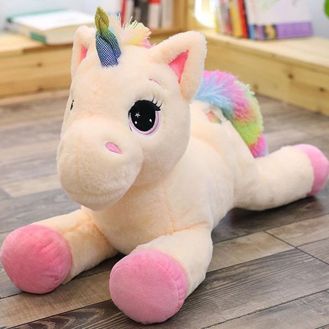 Fashnics Einhorn-Tier-Stofftier, Plüsch / Textil, beige, ab 3 Jahre - Bild 1