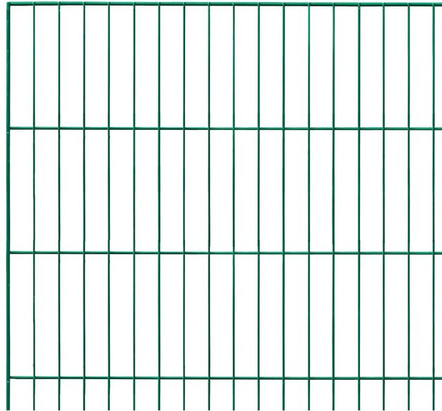 Einstabmattenzaun aus Metall, pulverbeschichtet, Grün, Höhe: 75 cm, Breite: 200 cm - Bild 1