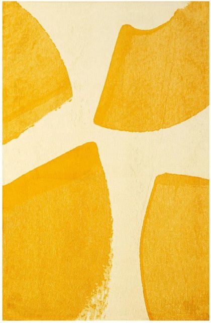 Lola&Moi Teppich Citrite Gelb modern grafisch B/T: 140 x 200 cm - Bild 1