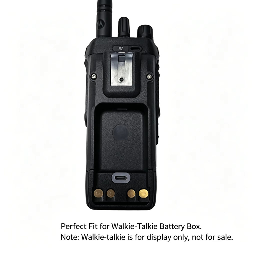 Motorola PMNN4808A Funkgerät-Akkugehäuse für R7 und R7A Walkie-Talkie in Schwarz und Transparent - Bild 3