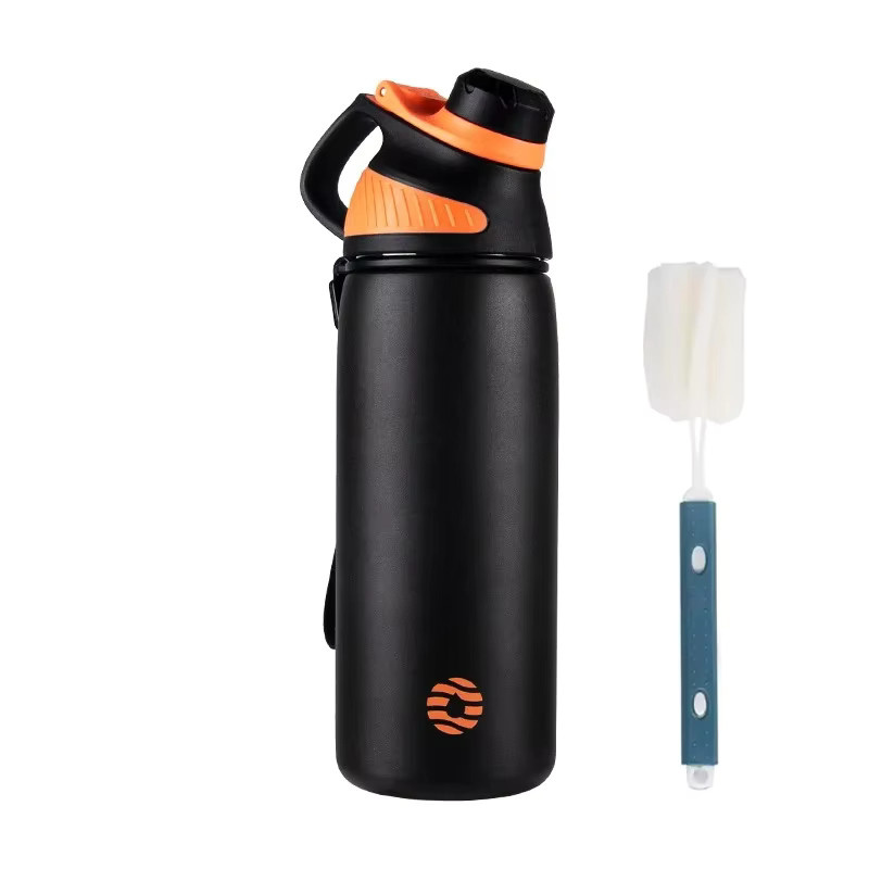 Fjbottle Thermosbecher aus Edelstahl mit magnetischem Deckel und doppelwandiger Isolierung, auslaufsicher, 1000 ml, Pink/Black - Bild 5