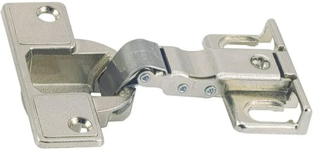 Hettich Kühlschrankumbautenscharnier Clip-On, verdeckt, Nickel beschichtet, Silber, 2 Stück - Bild 1