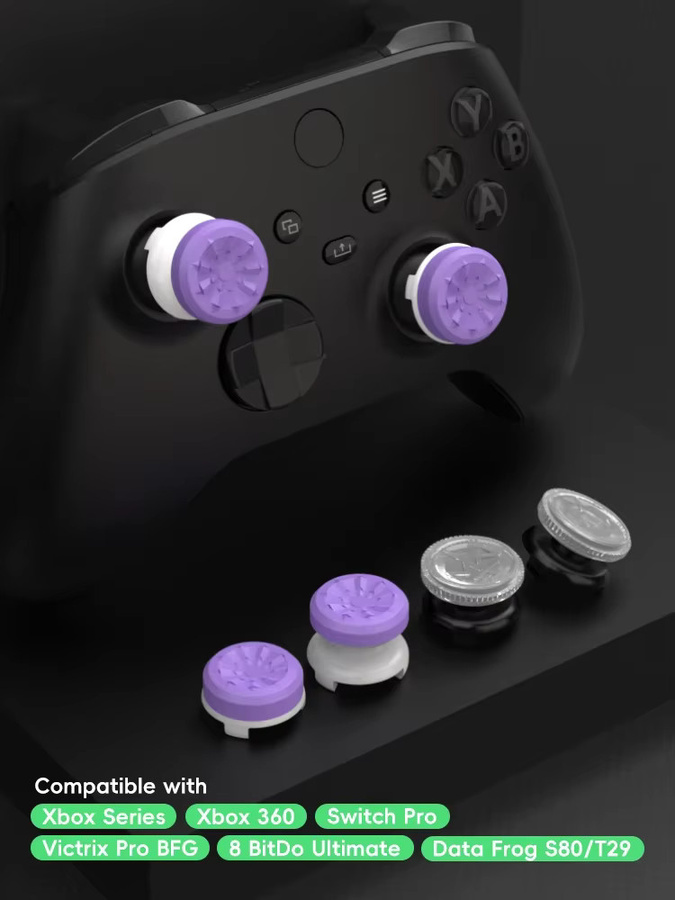DATA FROG Freek Galaxy Daumengriffkappen für PS4, PS5, Xbox Series S und Xbox Series X in Schwarz - Bild 4