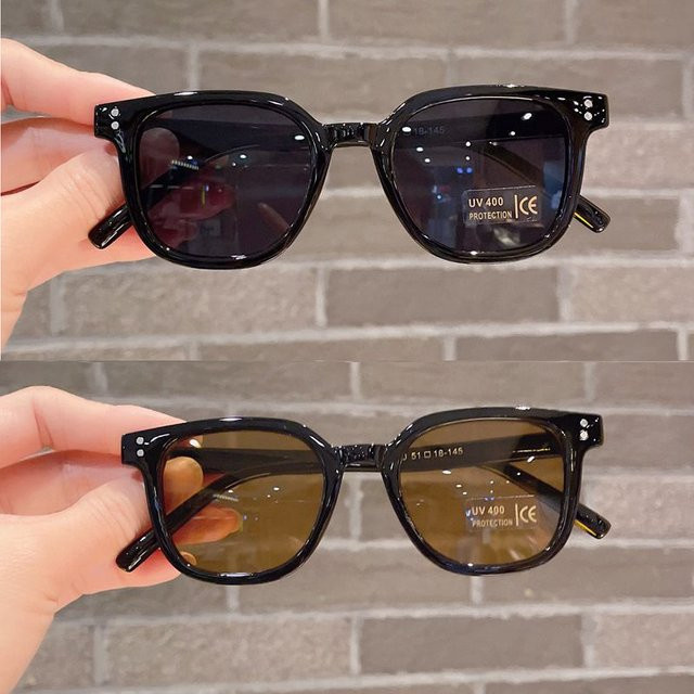 RUISIMO Kinder-Sonnenbrille, quadratisch, Vollrand, Kunststoff, schwarz - Bild 1