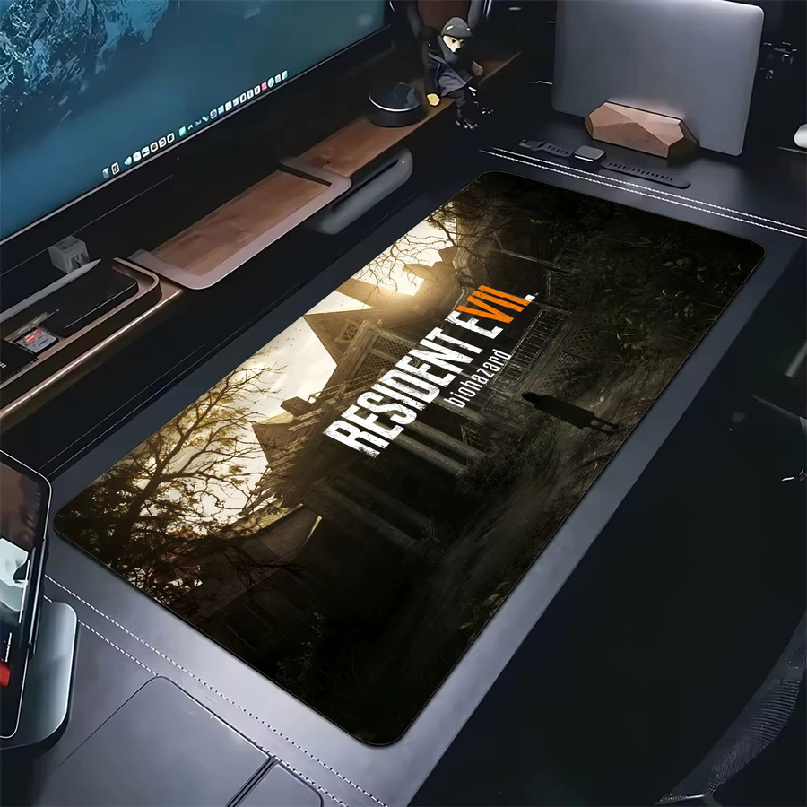 ANLUAN Resident Evil Gaming-Mauspad XXL in Schwarz als Schreibtischunterlage für Laptop und Tastatur - Bild 2