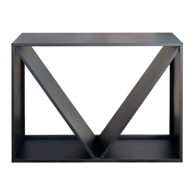 Westmann modernes Kaminholzregal aus Stahl in Schwarz, B/T/H: 114,5 x 35 x 80 cm - Bild 4