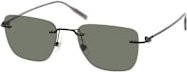 Montblanc MB 0470S Sonnenbrille, randlos, quadratisch, Metall, Herren, black grey - Bild 1