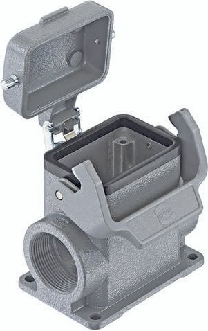 HARTING Sockelgehäuse 19 30 006 7297 19300067297 aus Edelstahl in Grau - Bild 1