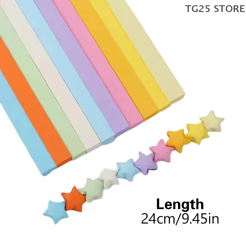 540 Blatt buntes Origami-Papier für DIY-Lucky-Stars und Kunsthandwerk in mattem Design - Bild 2