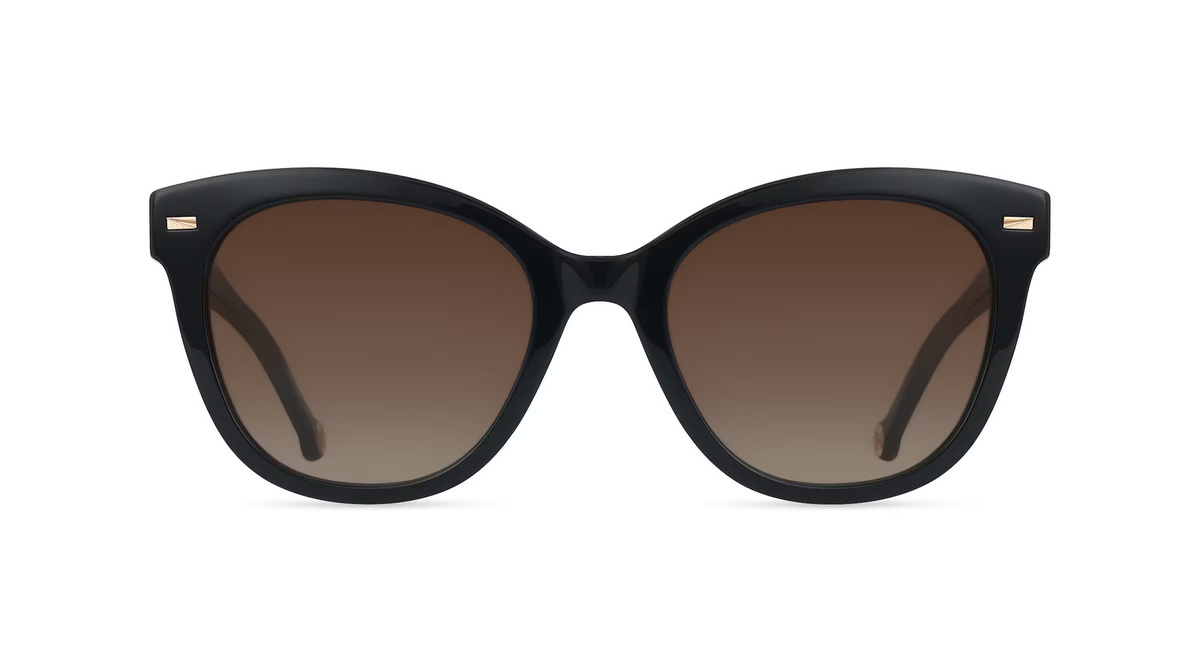 Carolina Herrera HER 0360/S Sonnenbrille Vollrand, Quadratisch, Acetat, Damen, Schwarz - Bild 1