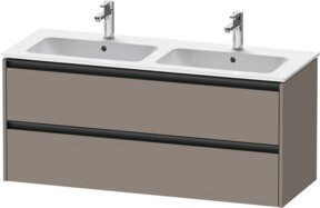 Duravit Waschtischunterschrank Ketho.2 in matt, wandhängend mit 2 Schubladen, B/T/H: 128 x 55 x 55 cm - Bild 1