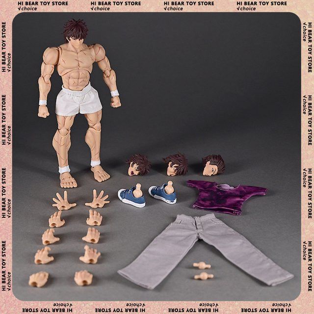 Bandai Baki Hanma Figur Hanma Baki Dämon zurück Ver. Bewegliches Modell 1/12 aus PVC in Gelb - Bild 1