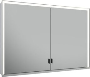 Keuco Tür Royal Lumos zweitürig in Silber eloxiert, B/H/T: 105 x 73 x 16 cm - Bild 1