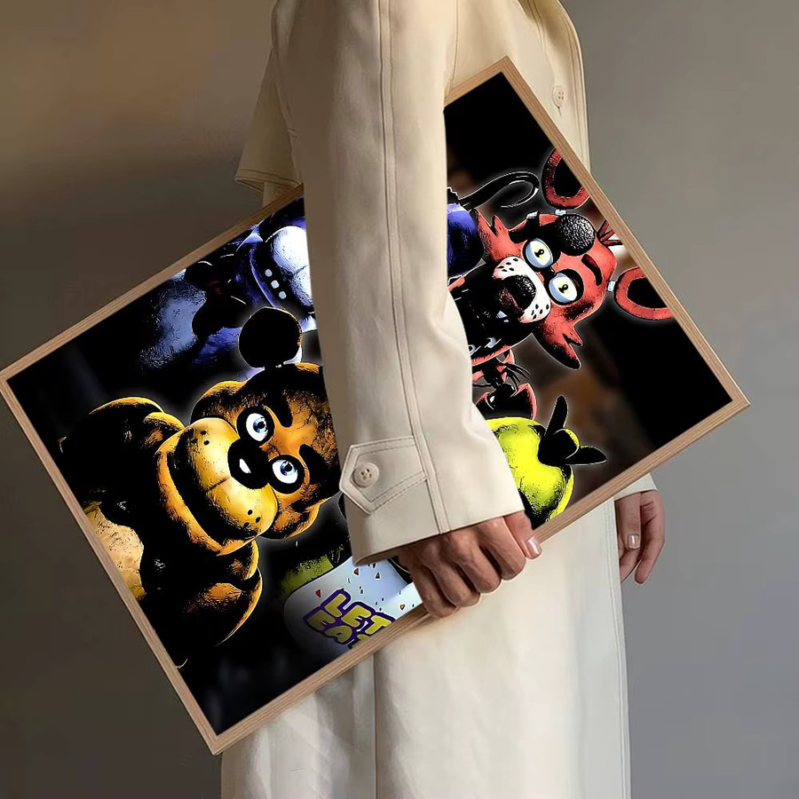 Potdemiel FNAF Film DIY Sticky Poster Wasserdichte Papier Aufkleber Multicolor - Bild 3