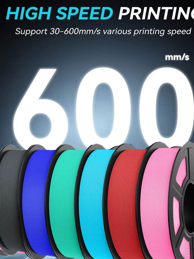 JAYO PETG 3D-Filament 1,75 mm High Flow Speedy mit Matte Effekt für FDM 3D-Drucker, 9 Rollen - Bild 4