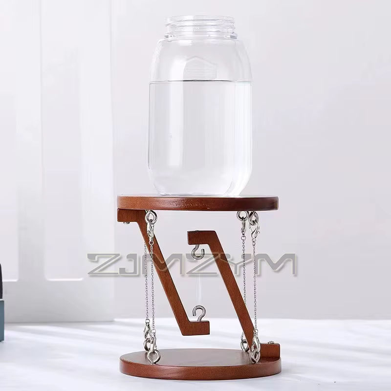 ZJMZYM Tensegrity Struktur Schwebender Tisch aus Holz in Burlywood als geometrisches Desktop Ornament für Büro und Wohnzimmer - Bild 4