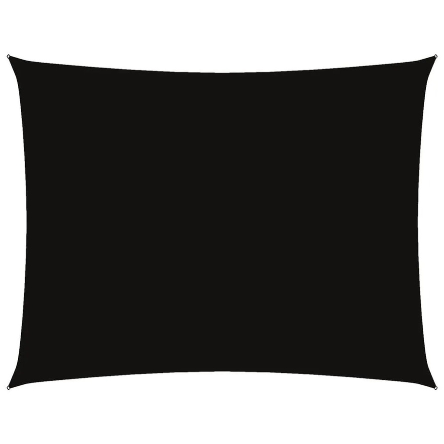vidaXL Sonnensegel aus PU-beschichtetem Oxford-Gewebe, rechteckig, Schwarz, 6 x 8 m - Bild 2