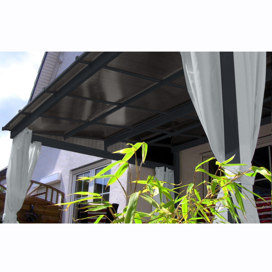 Leco Terrassenüberdachung Melanie mit Seitenteilen aus Anthrazit, B: 400 cm, T: 300 cm, H: 266 cm - Bild 4