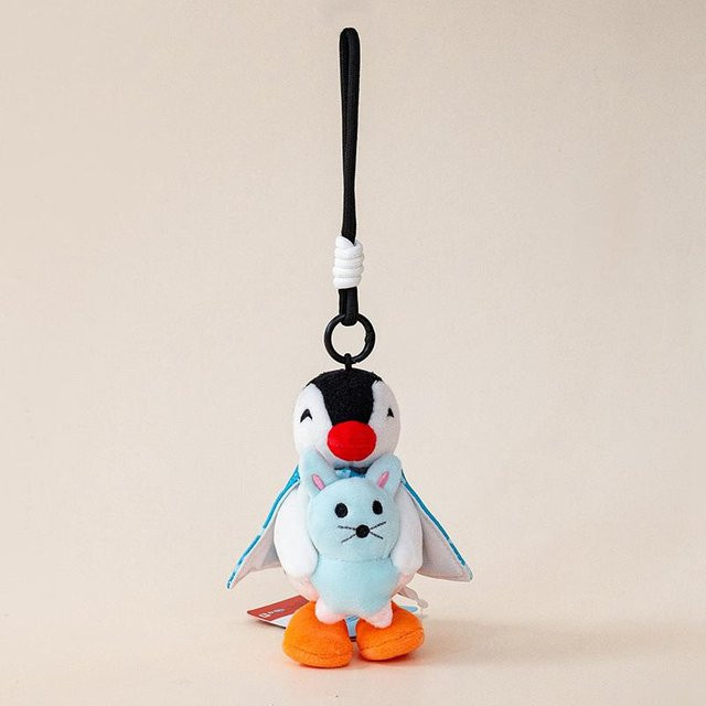 Pingu Pinguin Plüschtier Anhänger, Pinguin Puppe, Schwarz, ab 14 Jahren - Bild 1