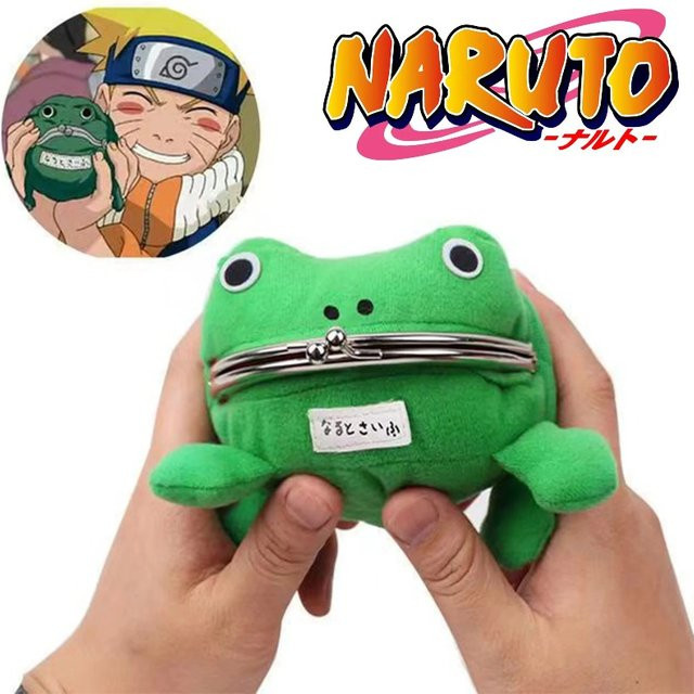 Bandai Naruto Frosch-Geldbörse, Japanisches Anime-Motiv, Kleine Geldbörse - Bild 1