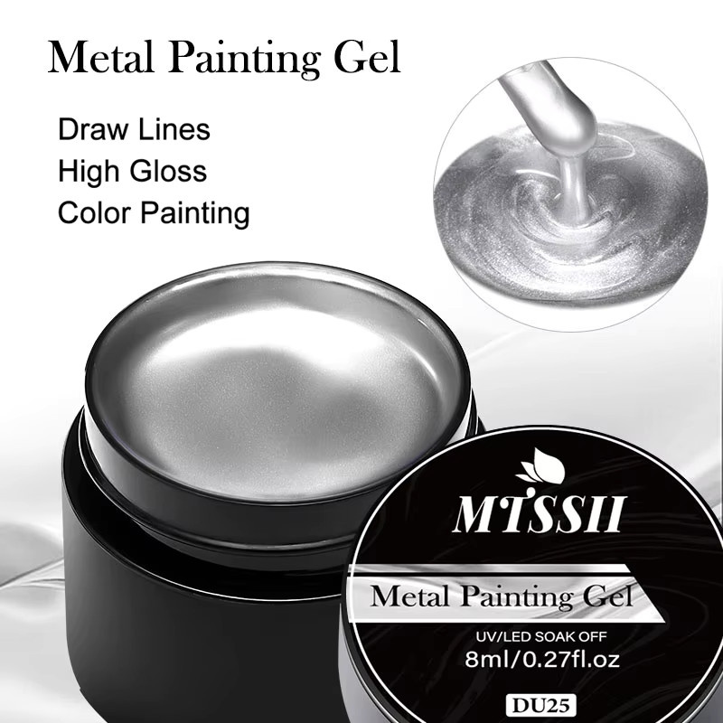 Four Lily Metallic-Malerei-Gel, Chrom, Gold, Silber, Roségold - Bild 5