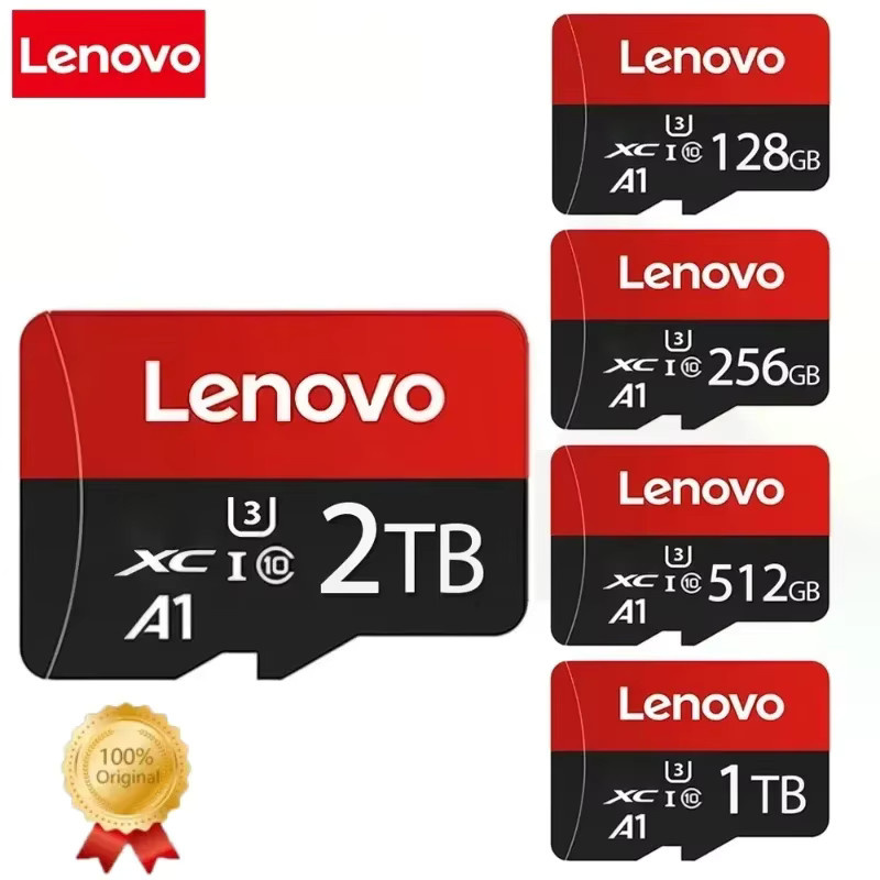 Lenovo V30 A2 SD-Speicherkarte mit 2TB Kapazität in Rot inklusive Micro TF SD-Adapter für Smartphone, Tablet und PC - Bild 2