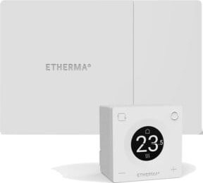 ETHERMA Set Funkempfänger ET-SMARTSET-TH-W mit App-Steuerung und Display in Schwarz und Weiß - Bild 1
