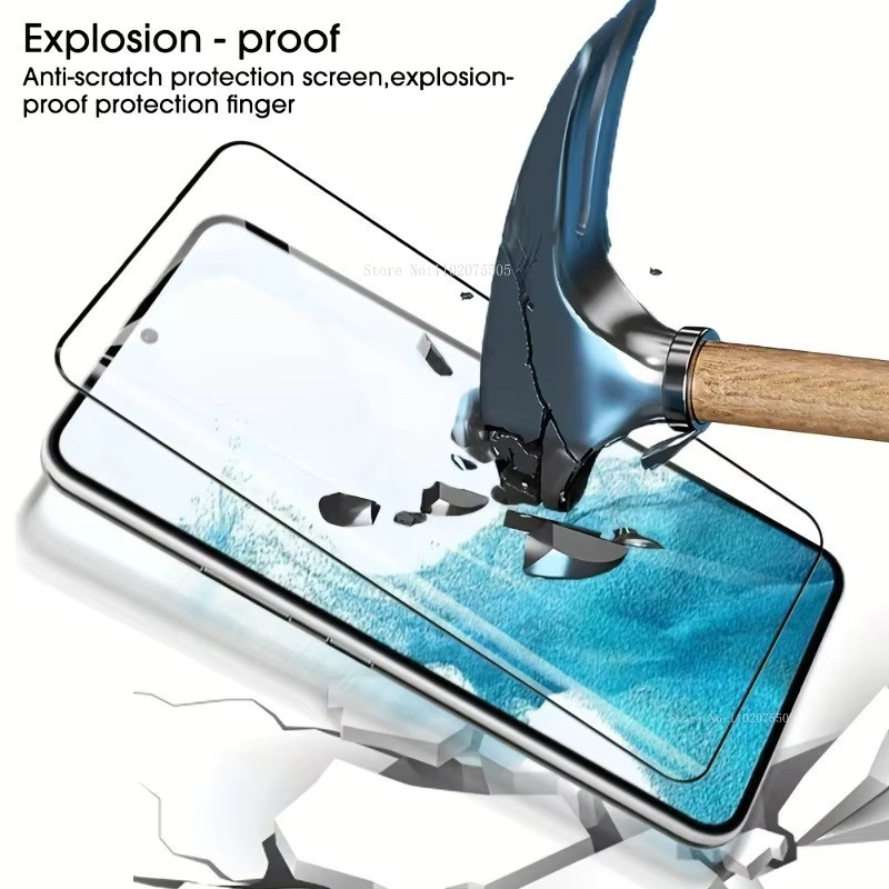 3er-Set gehärtetes Glas Display Schutzfolie mit 9H Härte für Samsung Galaxy S23 Ultra S22 Ultra S21 S10 S9 S8 Plus, transparent - Bild 2
