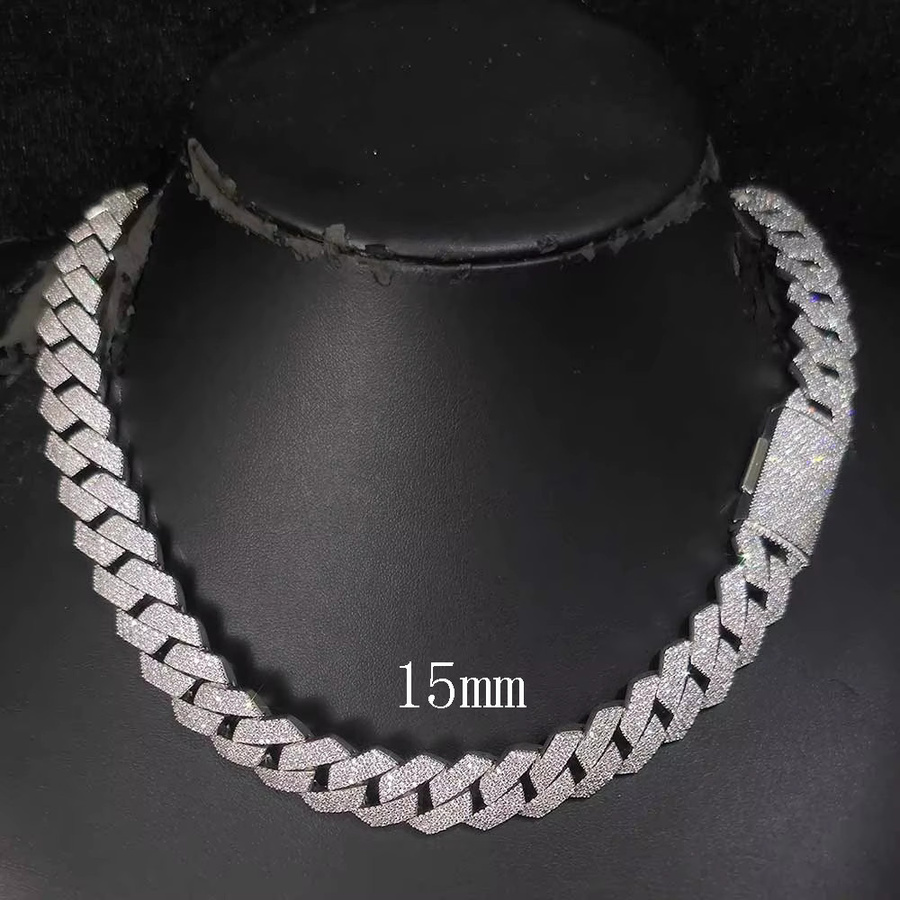 ESKEEM Halskette, Iced Out Cuban Link, Zirkonia, Unisex - Bild 3