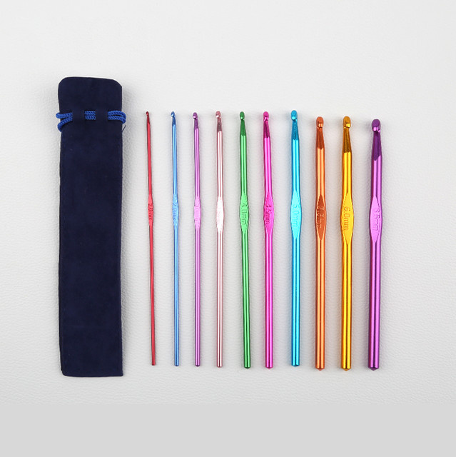 Bunte Häkelnadel aus Aluminiumoxid für DIY-Strickprojekte in Mehrfarbig - Bild 1