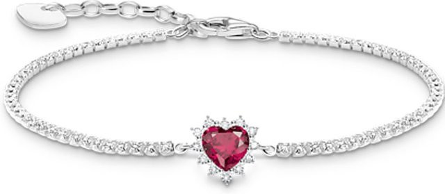 Thomas Sabo Armband, Herz, 925 Silber, Zirkonia, Damen - Bild 1