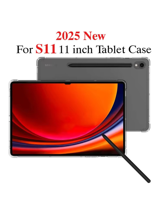 Transparente Silikon-Schutzhülle für Samsung Galaxy Tab S11 11 Zoll 2025 5G (SM-X736, SM-X730) aus stoßfestem TPU - Bild 5