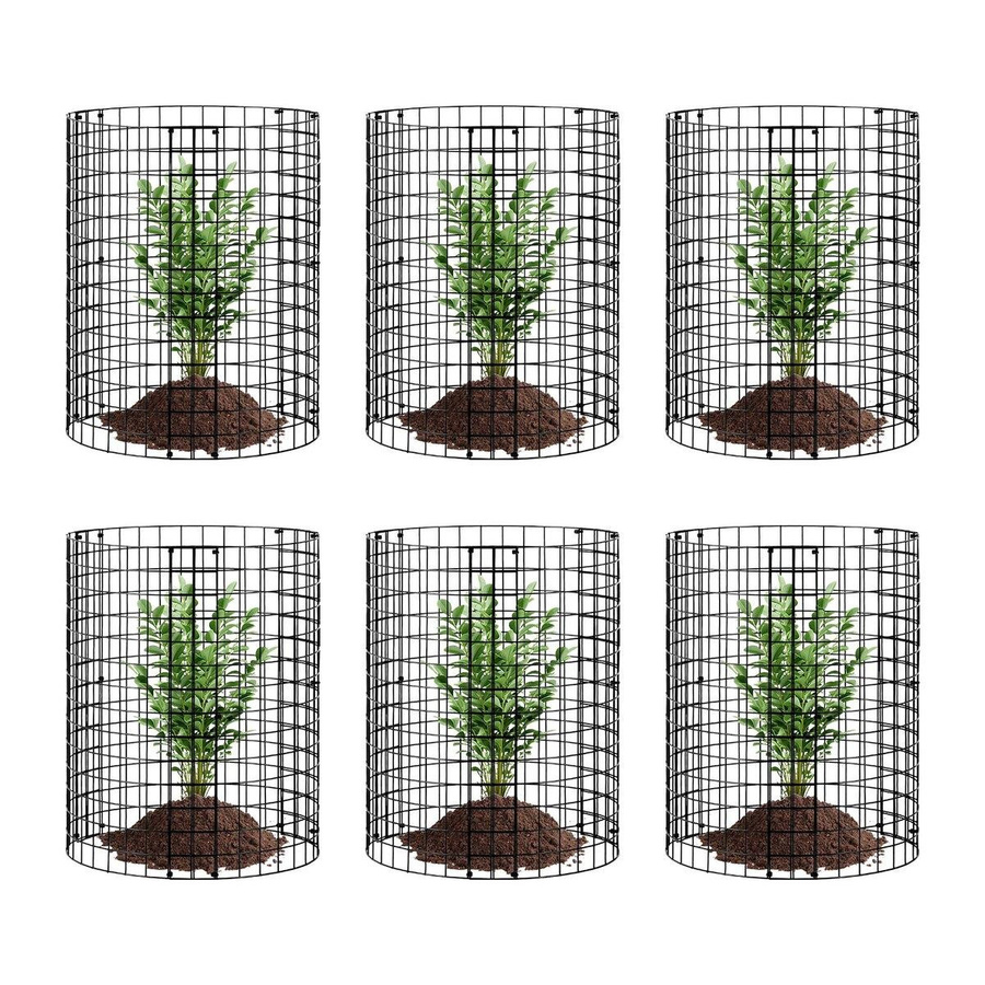 6er-Pack Pflanzenschutz Metall-Pflanzenkorb für Blumen, Gemüse und Außenpflanzen, Durchmesser: 32 cm, Höhe: 35,56 cm, Marke: Buying Solutions, MB - Bild 3