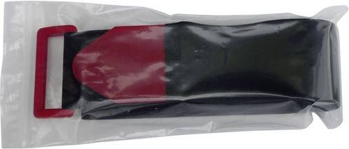 TRU COMPONENTS Klettband mit Gurt Haft- und Flauschteil, Rot, L: 1060 mm, B: 50 mm - Bild 1