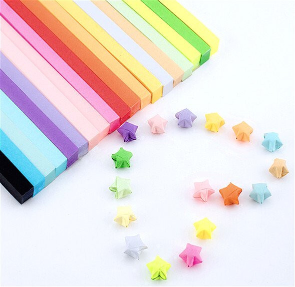 80 Stück Origami Quilling Papierstreifen in Multicolour für Handwerk und Hochzeitsdekoration - Bild 1
