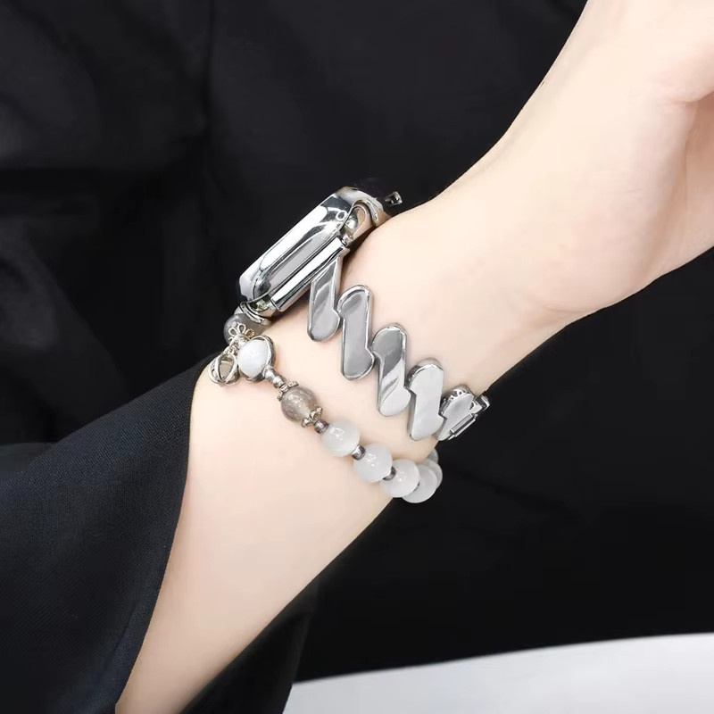 JBAILI Uhrenarmband Legierung, Silber, Damen - Bild 2