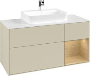 V&B Waschtischunterschrank Finion in Silbergrau lackiert, Breite: 120 cm, Tiefe: 50,1 cm, Höhe: 50,1 cm - Bild 1