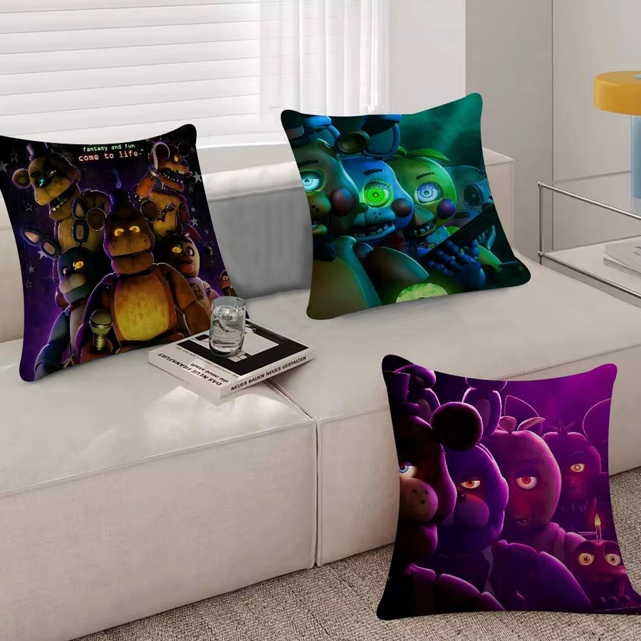 Beast Kingdom Five Nights At Freddy's Kissenbezug mit Grafikdesign, quadratisch, 30 x 30 cm - Bild 2