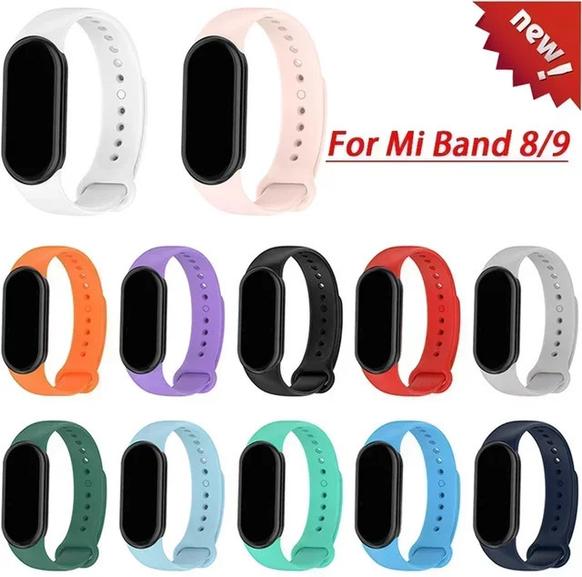 CAOWTAN Uhrenarmband Silikon, Xiaomi Mi Band 8/9, Unisex, NFC - Bild 1