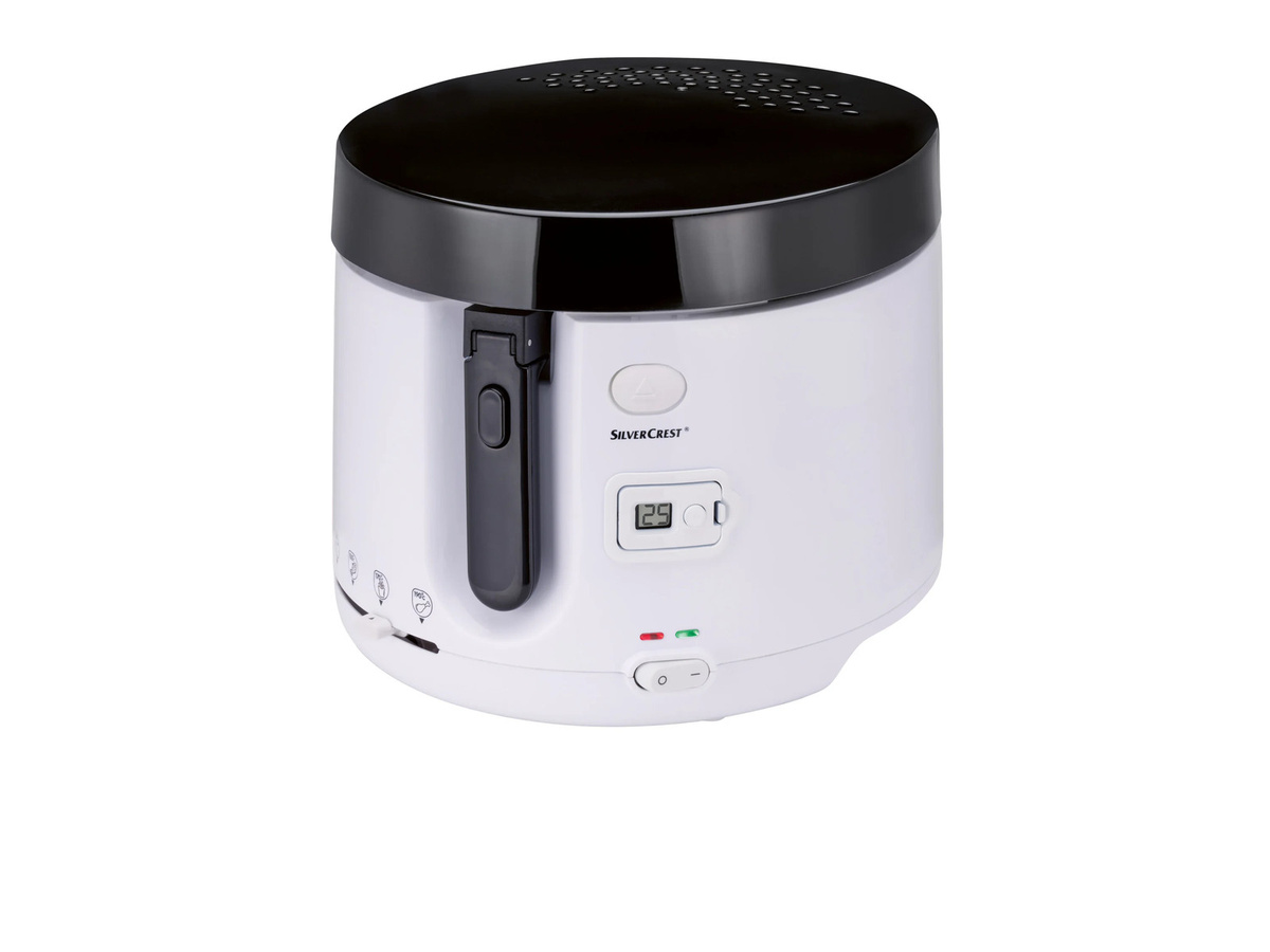 Silvercrest Kitchen Tools Fritteuse SFT 1900 A1 in Weiß mit 2,1 l Volumen und Timer - Bild 2